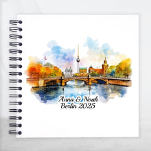 Personalised Berlin Paint A3/A4/A5/Square Travel Holiday Scrapbook, Memory, Photo Album, Germany, Europe