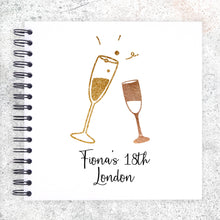 Personalised Champagne Glass A3/A4/A5/Square, Scrapbook, Photo Album, Celebration Memory Book, Guestbook