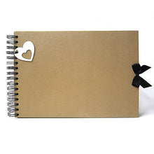 Blank Bow with Heart Scrapbook Album