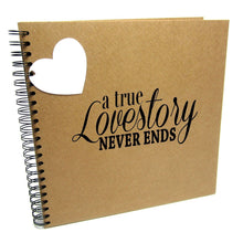 A5/A4/A3/Square, A True Love Story Never Ends, Quote Scrapbook Album