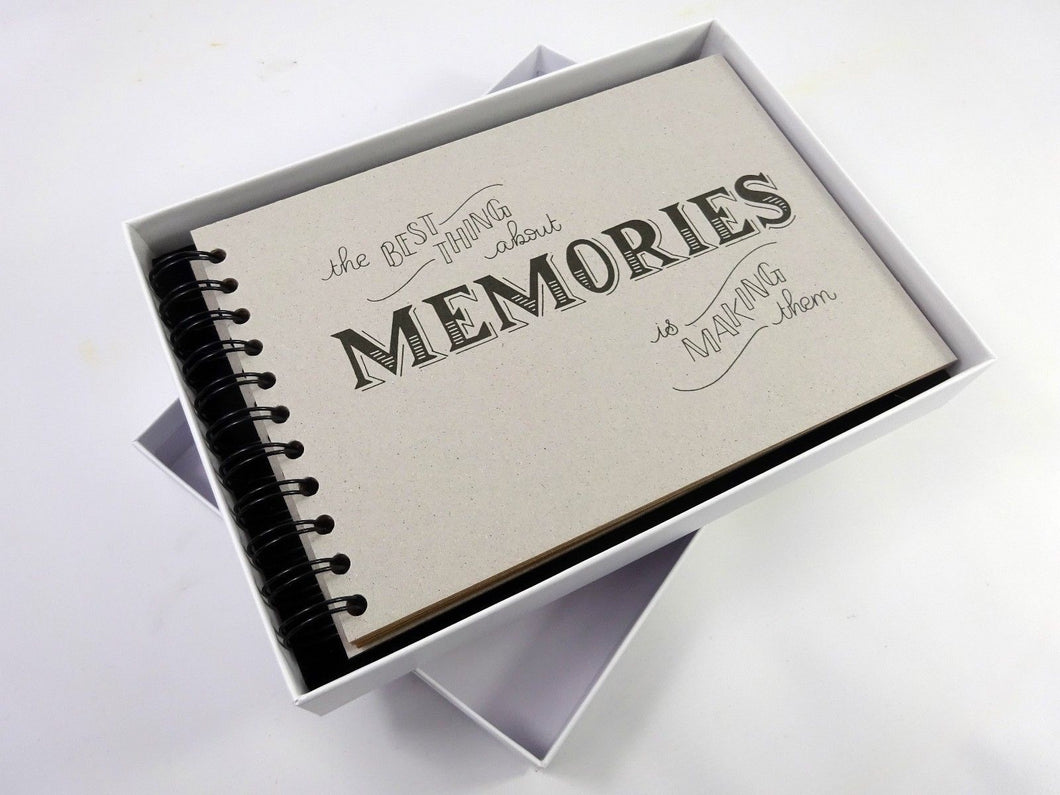 Boxed Best Memories Photo Album Scrapbook, Gift Memory Book, A5 6x4 Prints  