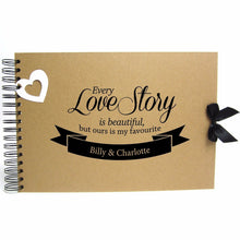 Personalised Kraft Scrapbook A5 A4 Every Love Story, Photo Album, Keepsake