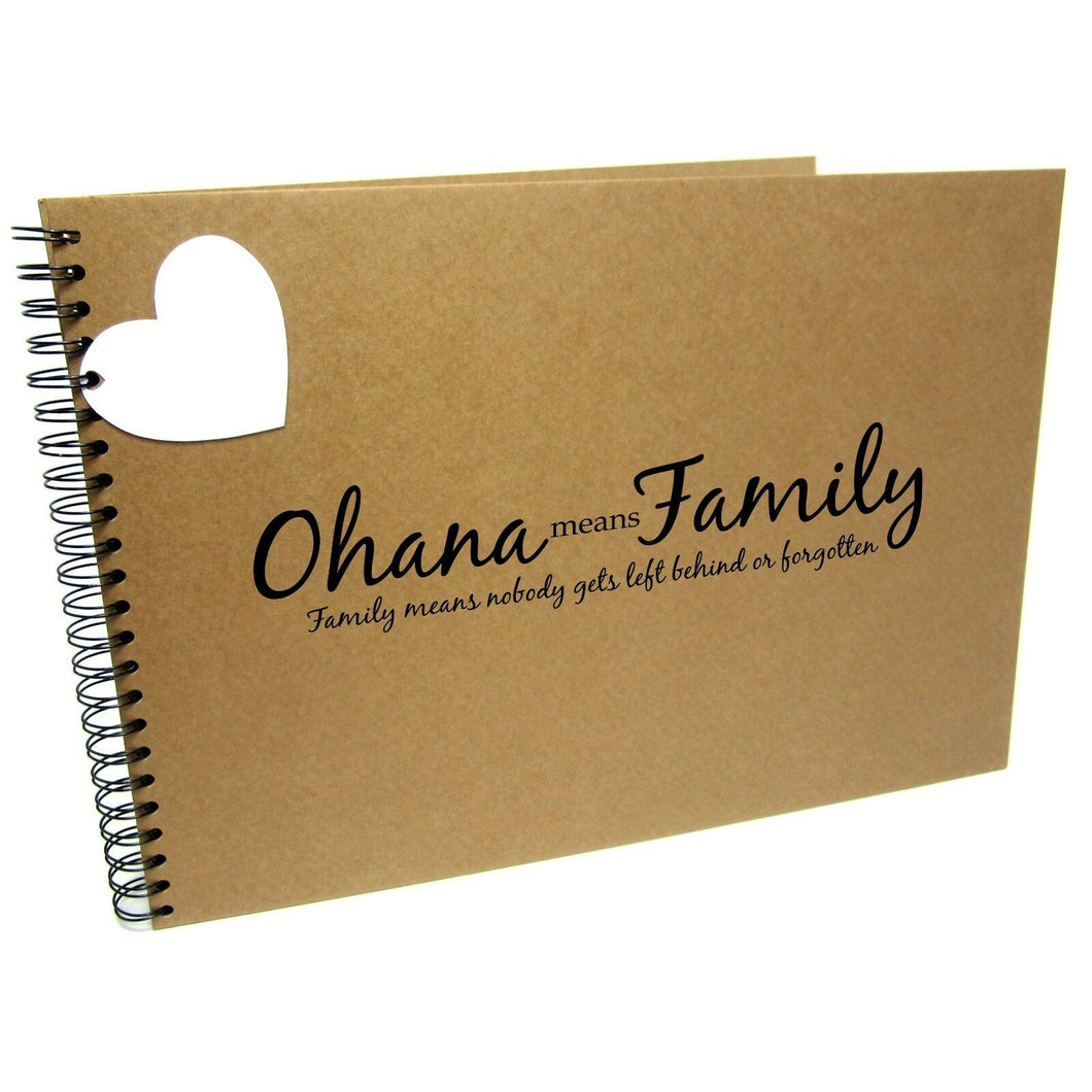 A3/A4/A5 Ohana Means Family, Scrapbook, Landscape, Photo Album, Memory Book